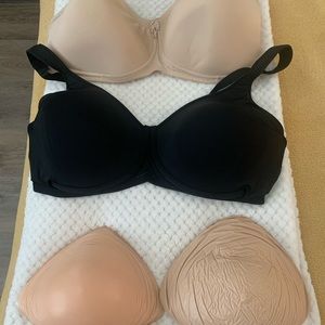 Mastectomy Bras (2) and Prosthesis (2)
